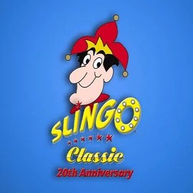 Slingo Classic 20th Anniversary online game logo by Slingo on spinnational.com